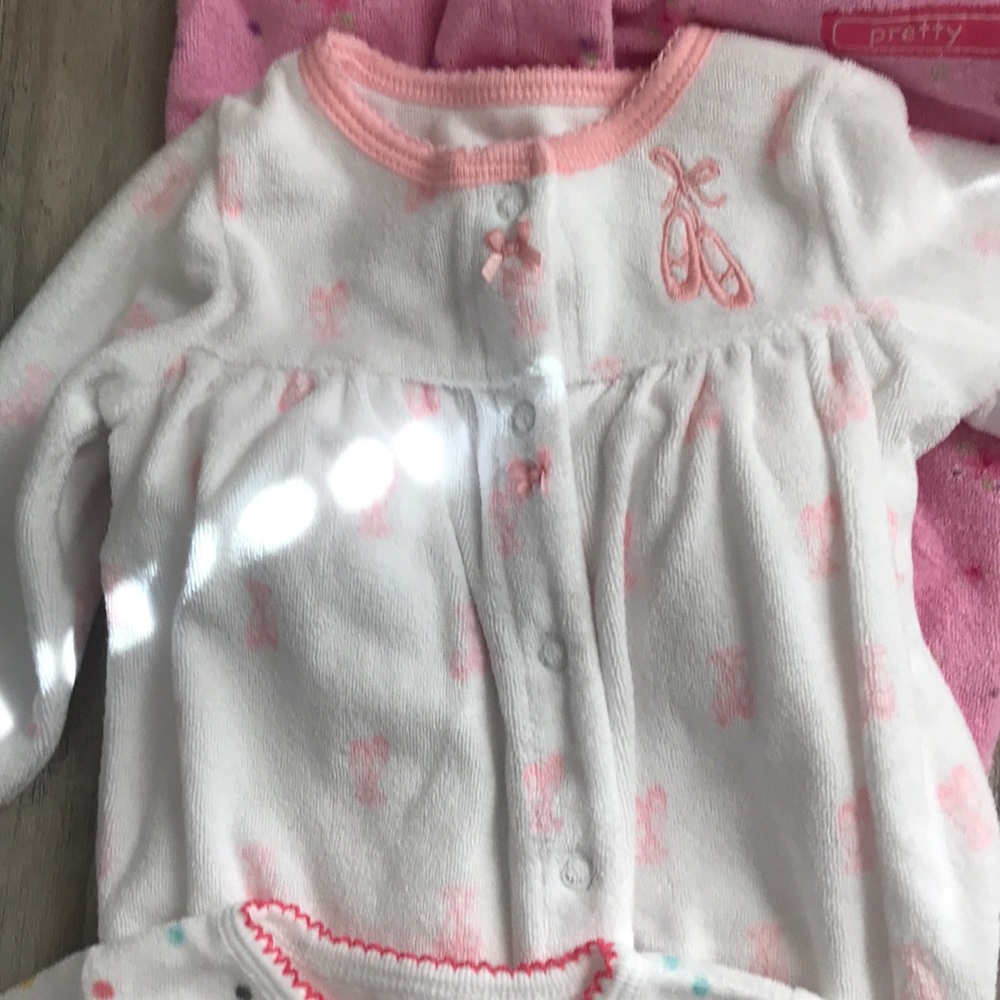 Terry cloth footie onesies